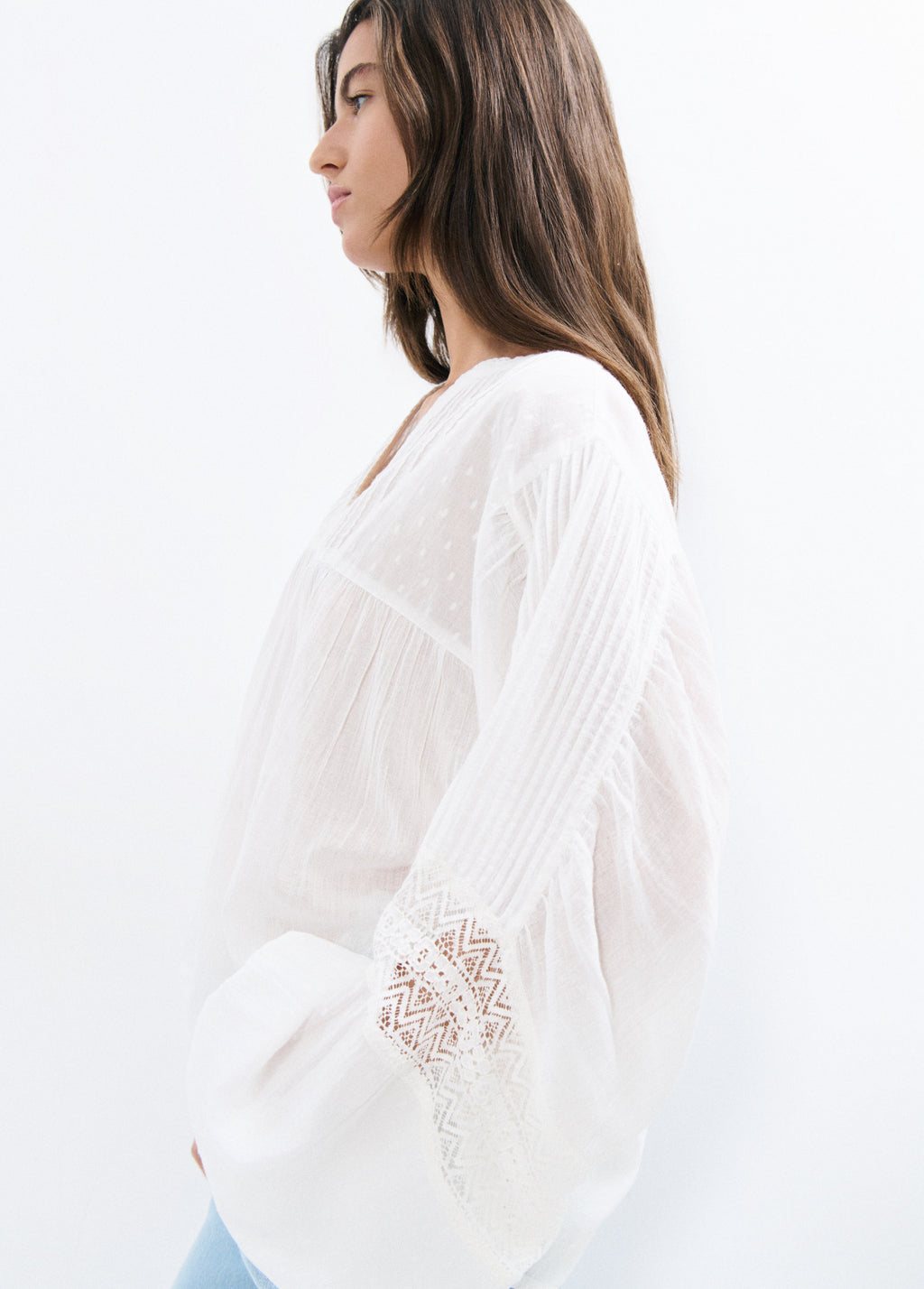 Romantic long sleeve blouse