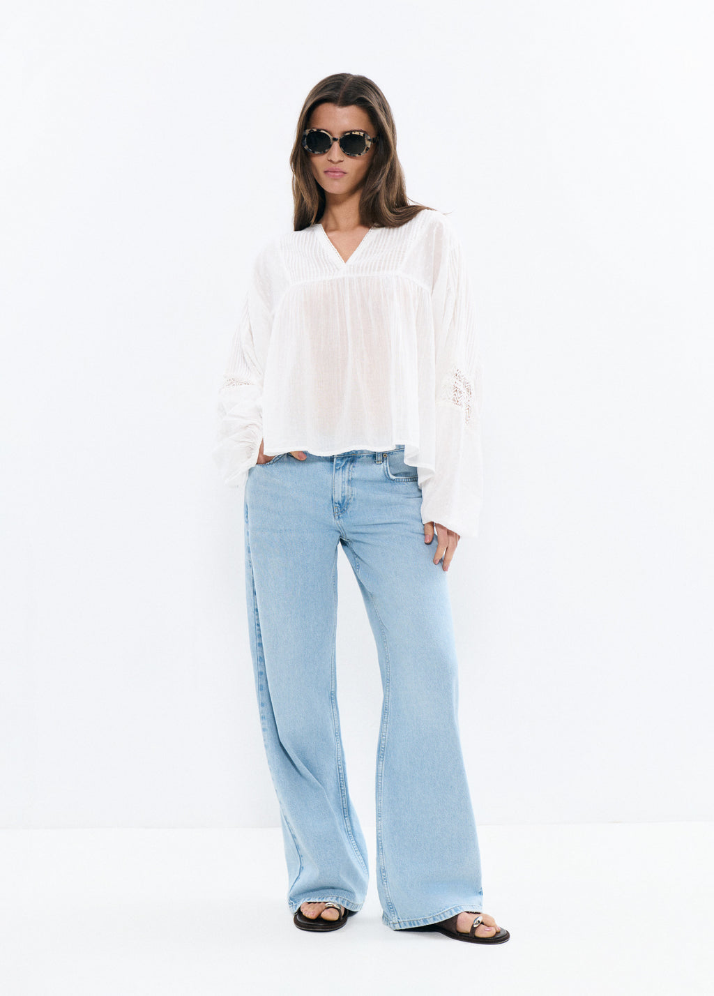 Romantic long sleeve blouse