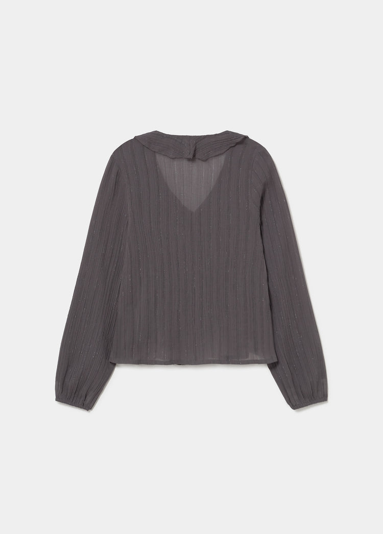 Lurex smock blouse