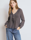 Blusa smock lurex