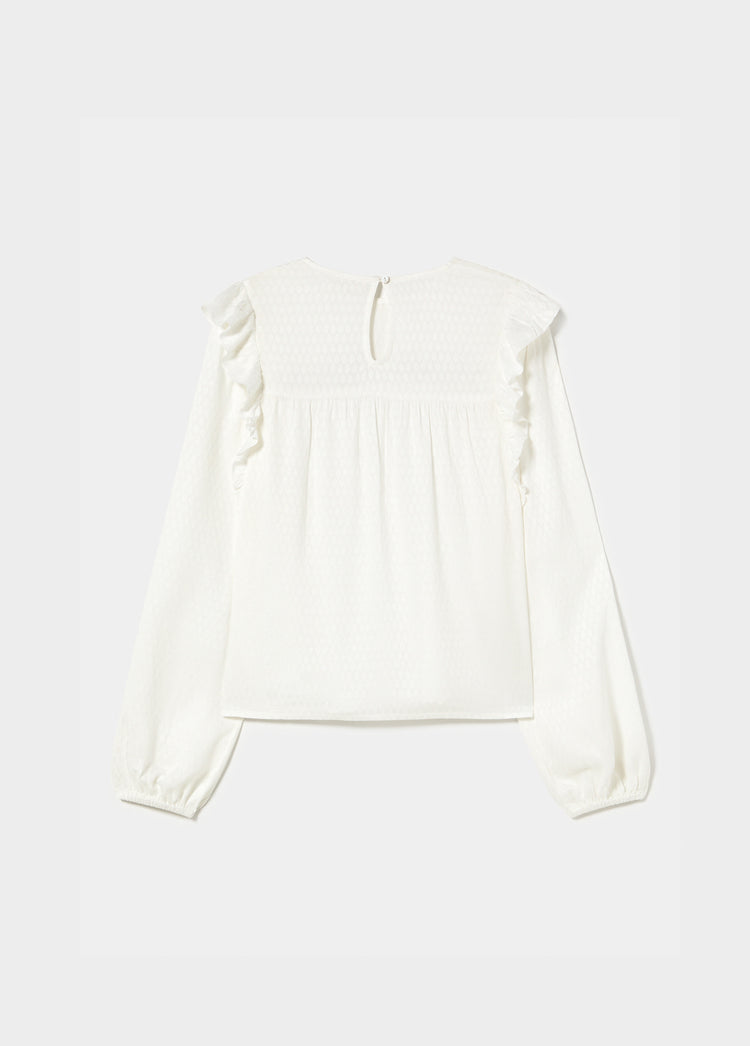 Blusa volantes tachas
