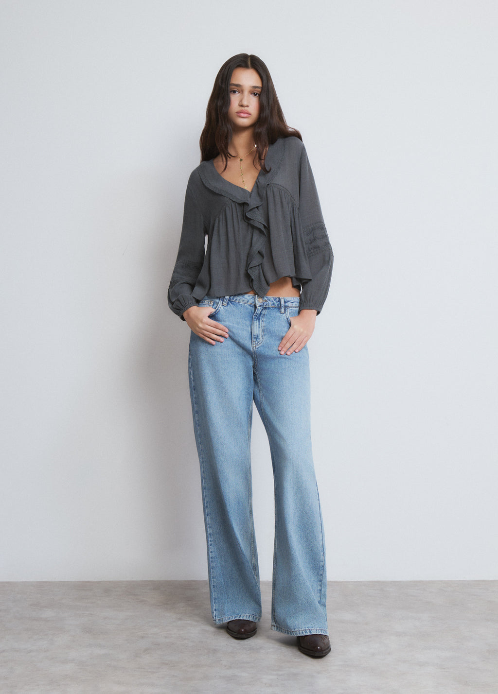 Blouse met volant