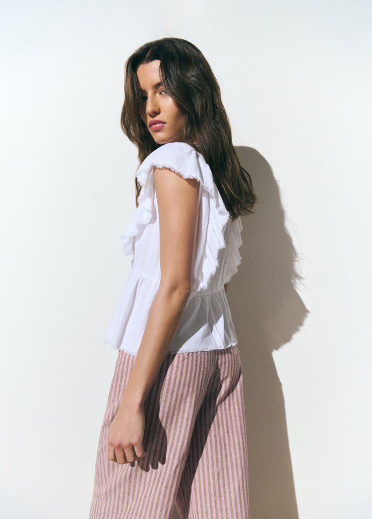 Ruffled blouse
