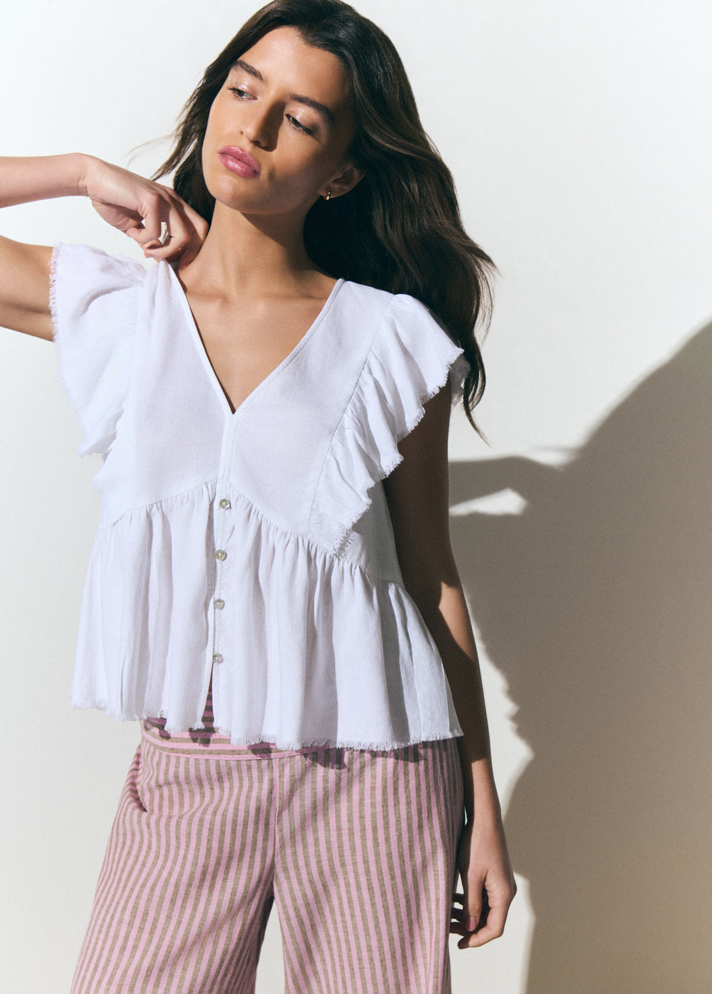 Blouse à volants