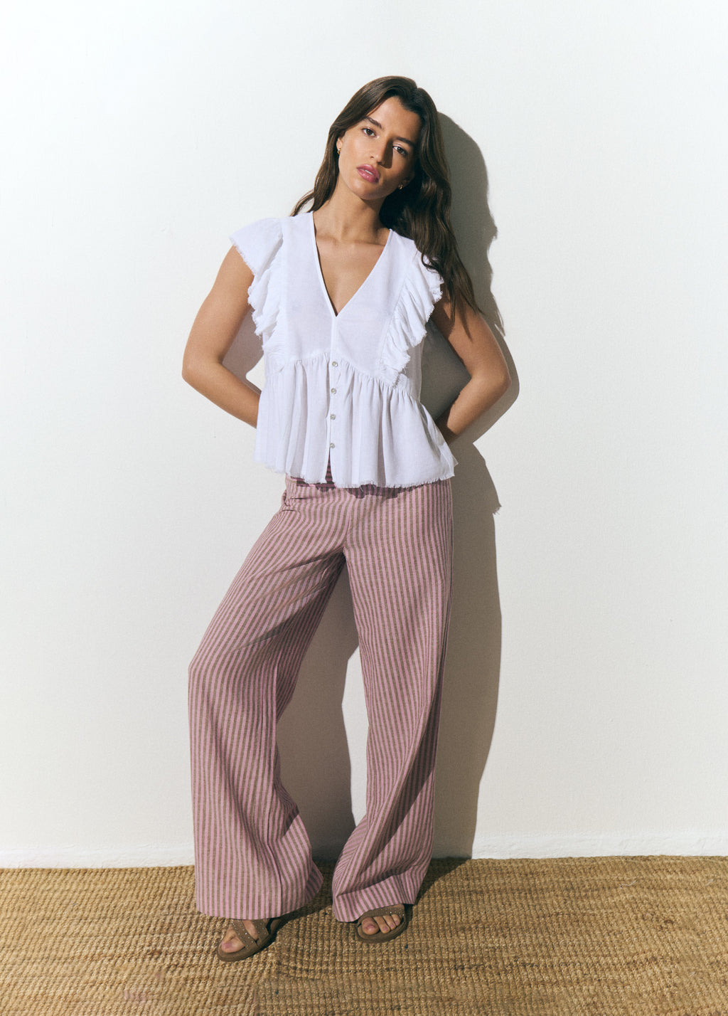 Blouse à volants