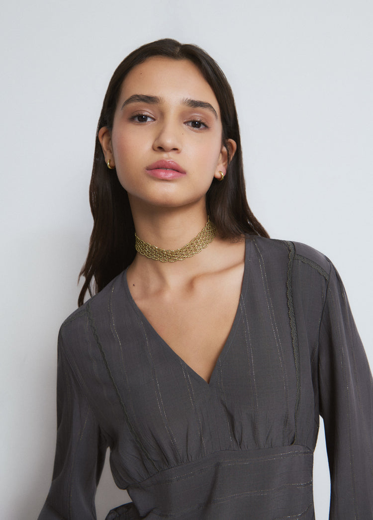 Ruffled blouse