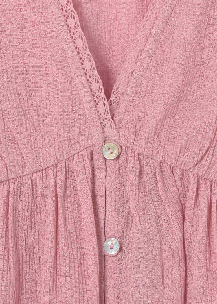 Blusa volantes puntilla