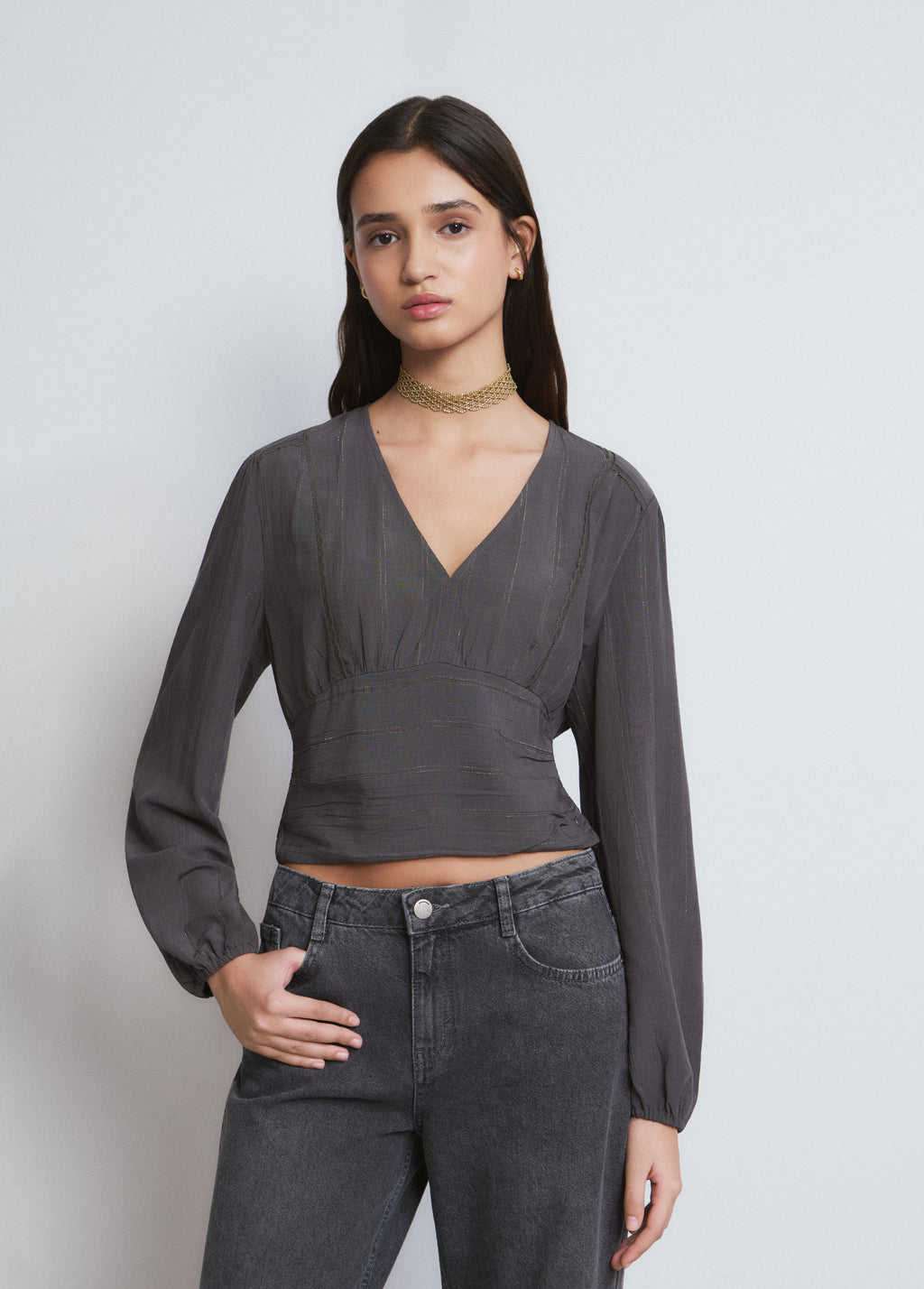 Ruffled blouse