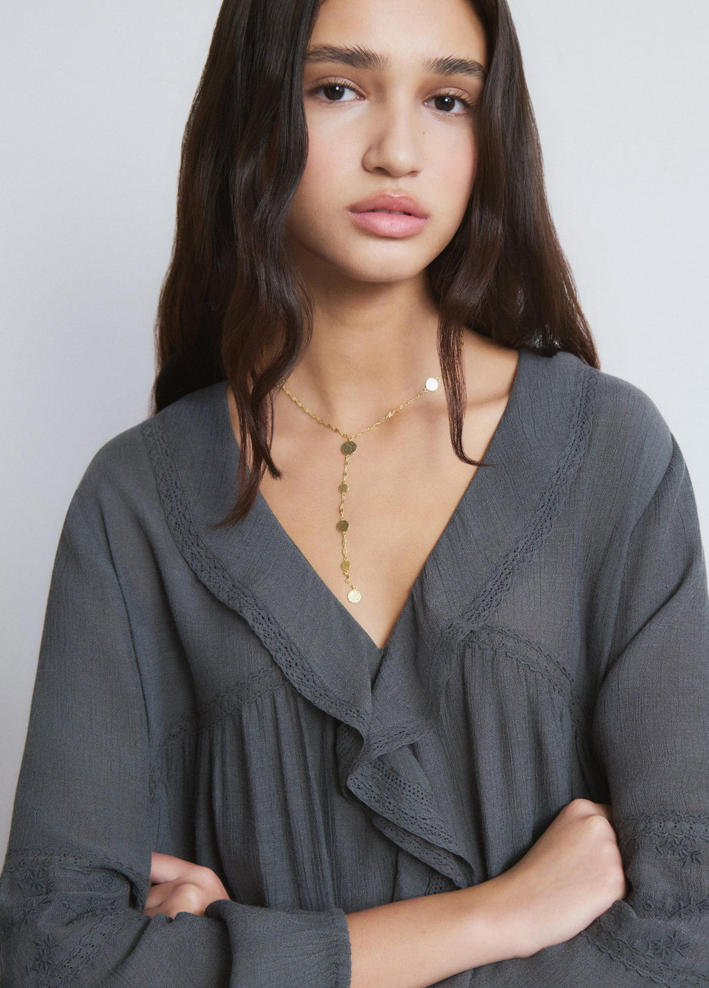 Blouse met volant