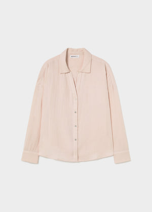 Double-layer V-neck shirt