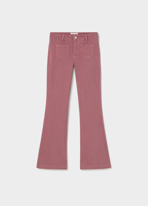 Flared pants with pockets