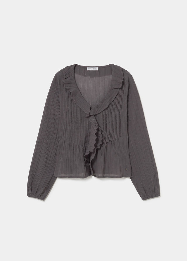 Blusa smock lurex