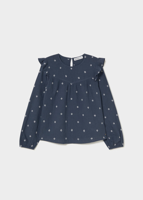 Blusa dobletela bordados