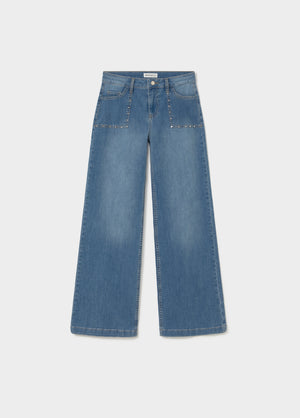 Culotte broek met studs