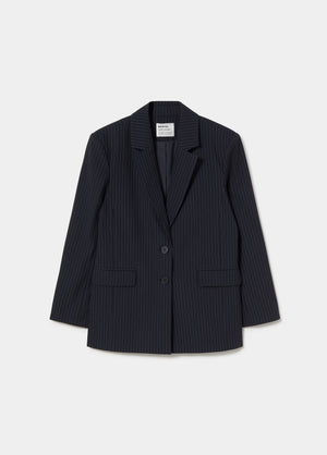 Blazer met diplomatenstreep