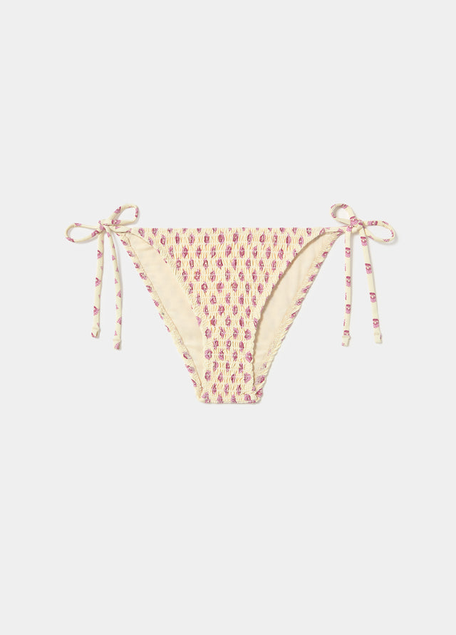 Printed smocked panties