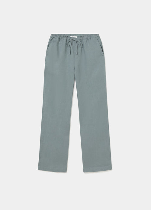 Flowy pants with patch pocket