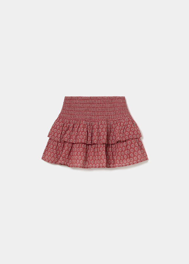 Falda volantes estampado