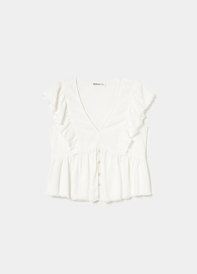 Blouse à volants