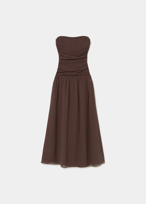 Long ruched dress