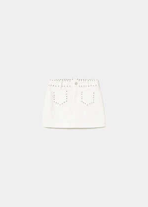 Studded waist skirt