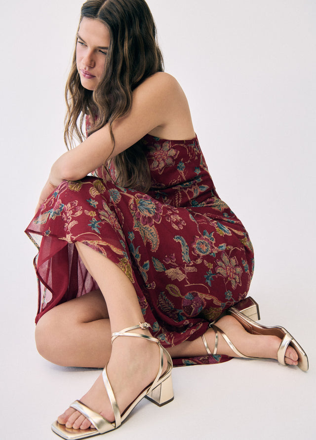 Sandale brides talon