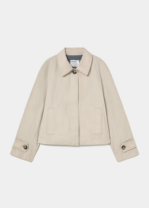 Puffed trench coat