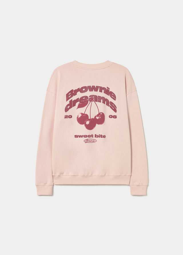 Glitter print sweatshirt