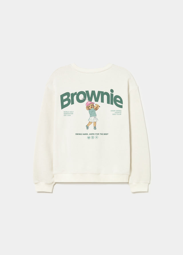 Golf dog print sweatshirt