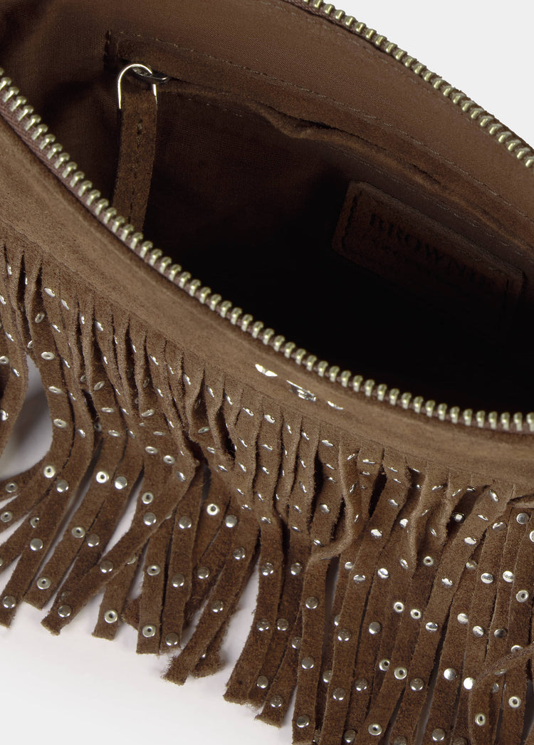 Fringe and stud bag