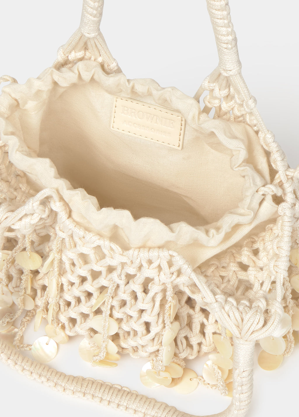 Small mother-of-pearl net bag