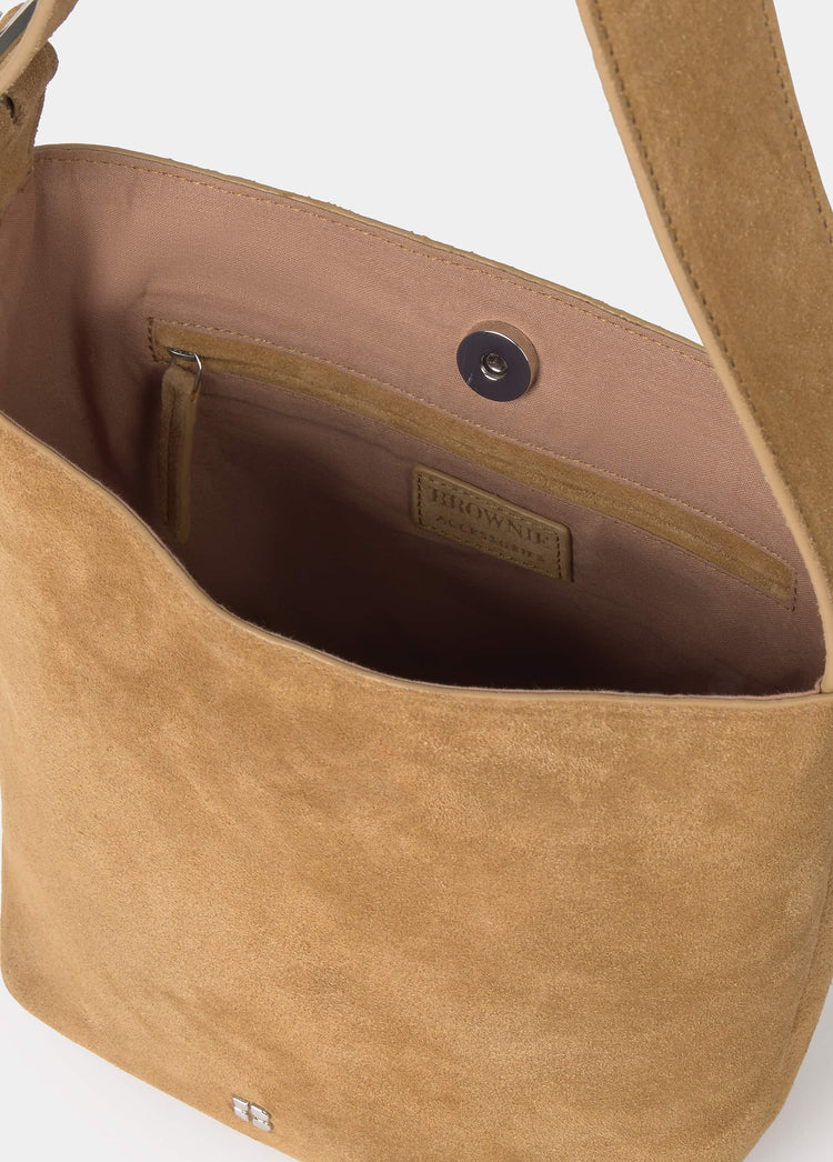 Tas met leren handvat
