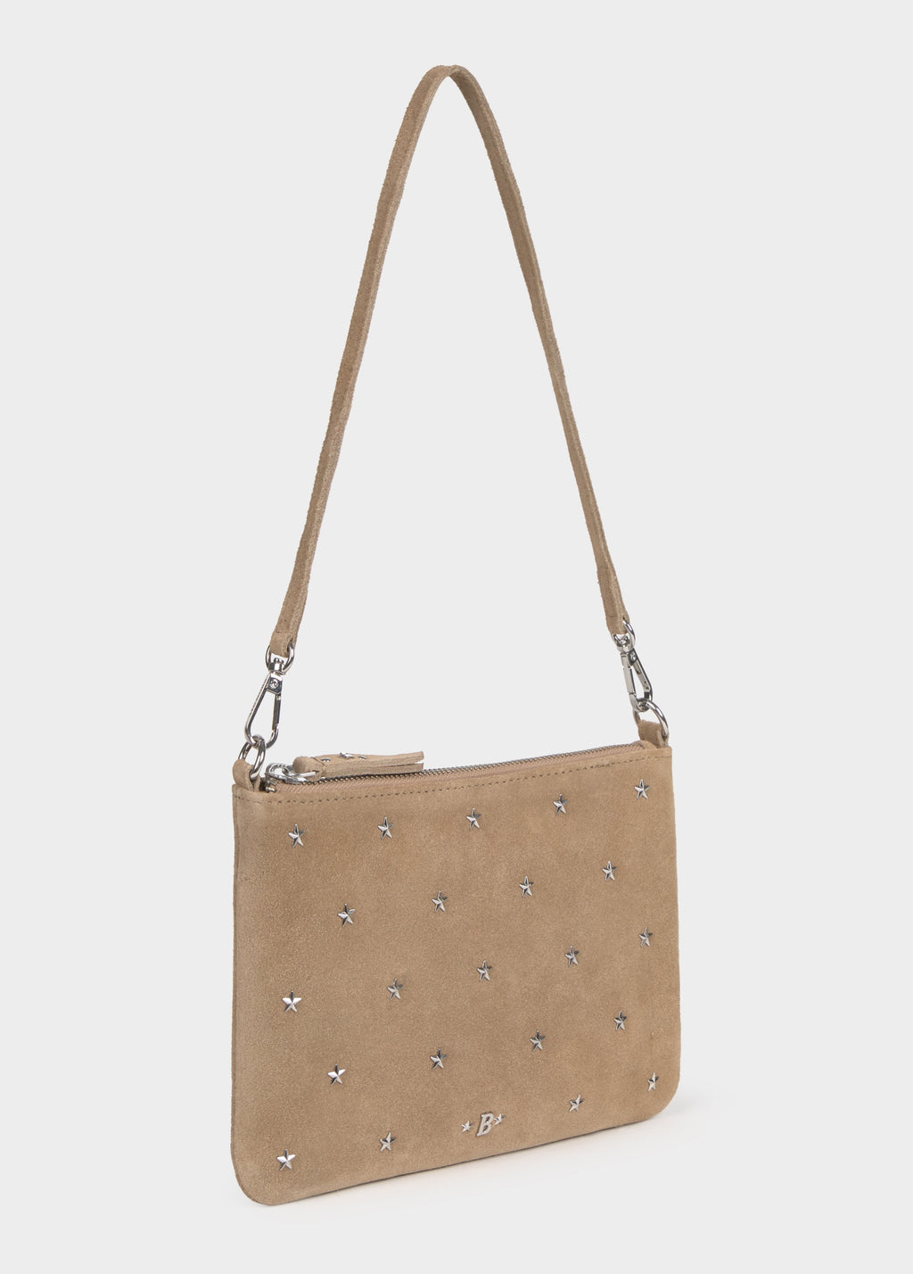 Leather flap bag