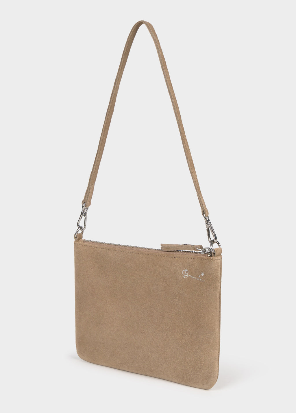 Leather flap bag