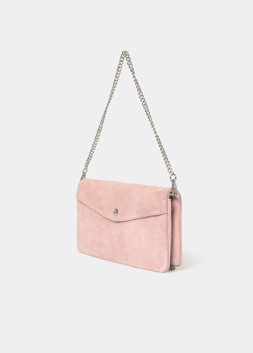 Leather eyelet flap bag