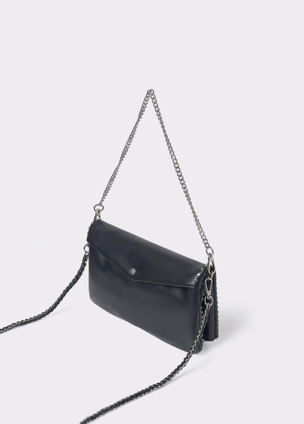 Studded flap bag