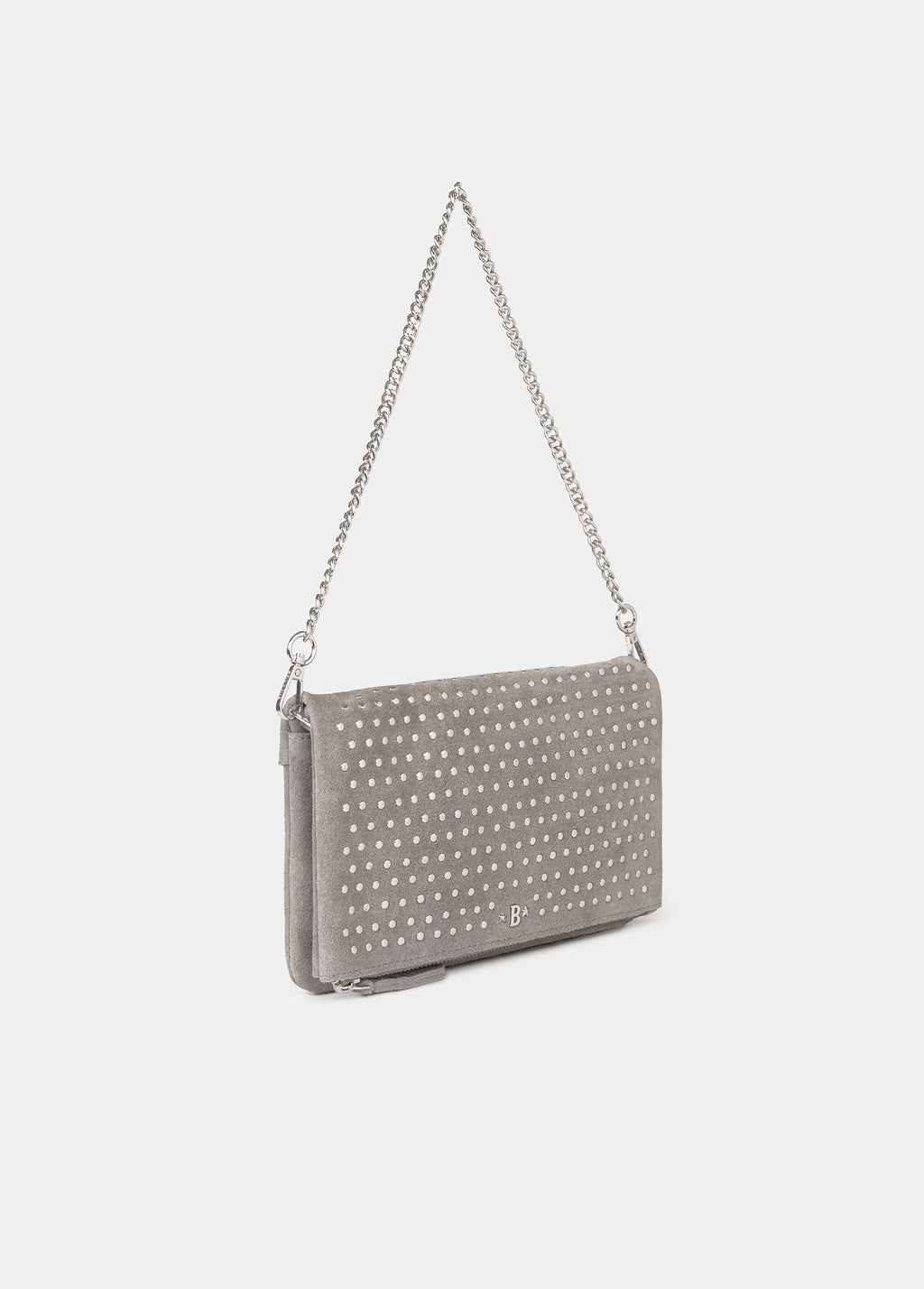 Leather Studded Flap Bag