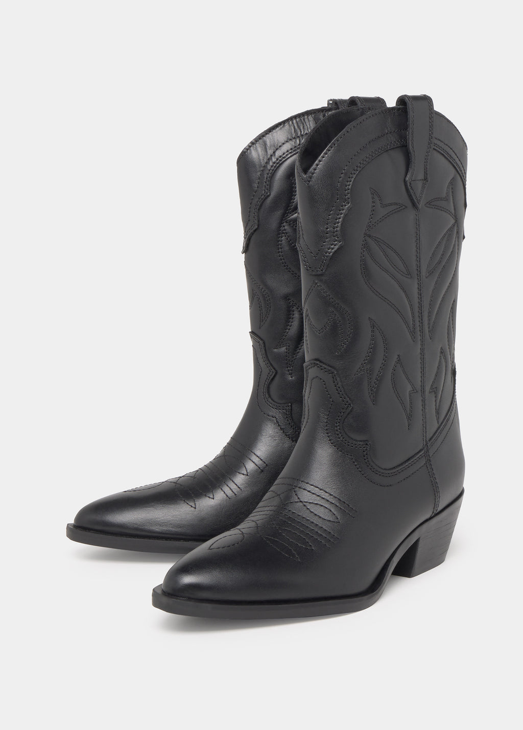 Botte haute cowboy en cuir