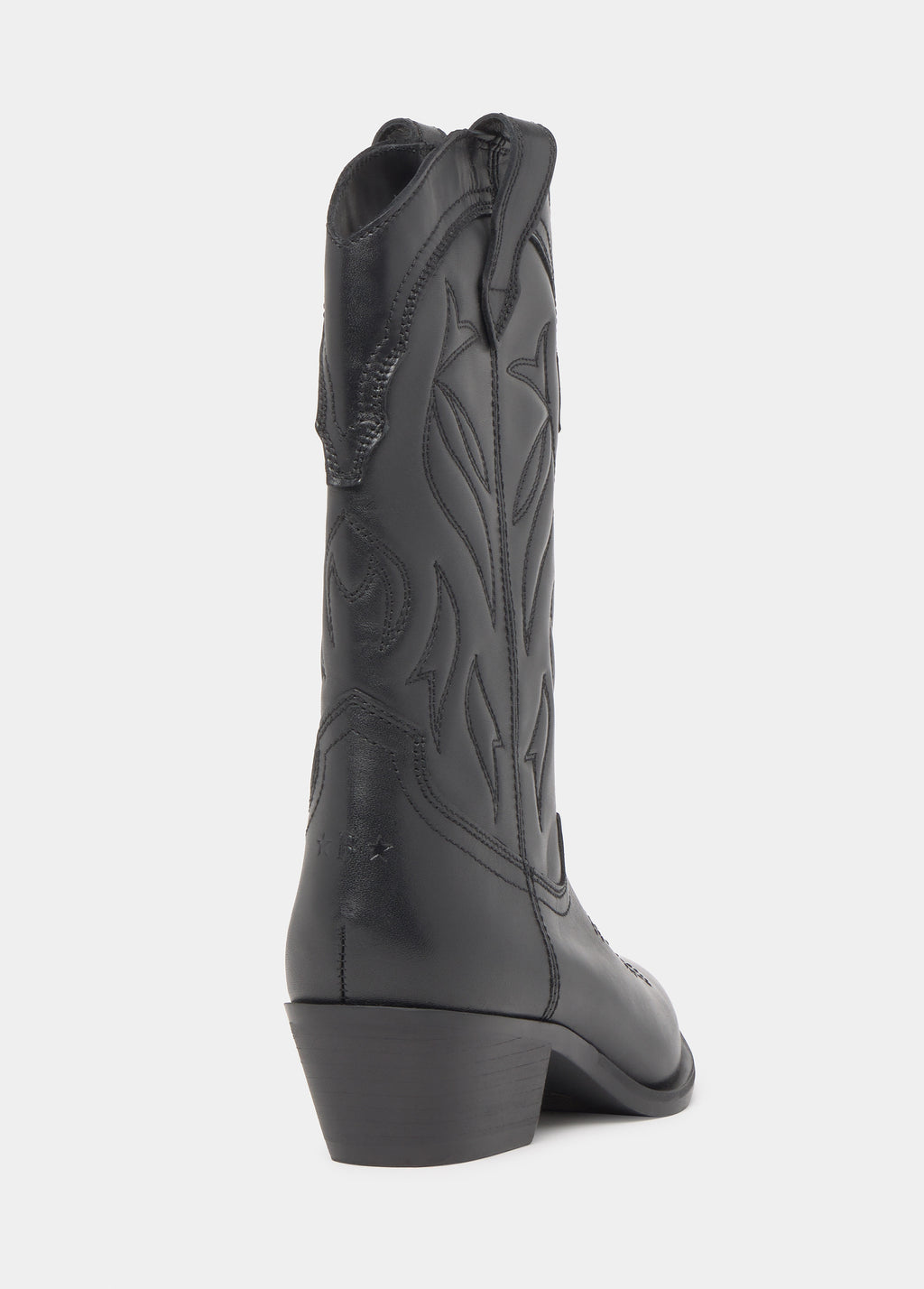 Botte haute cowboy en cuir