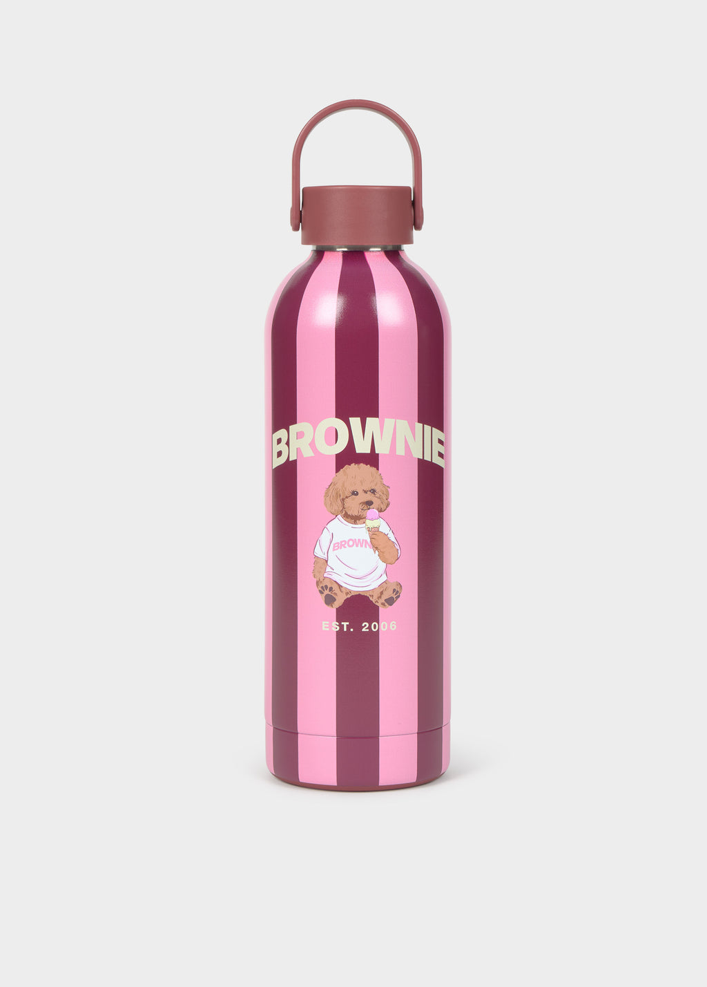 Botella rayas perro
