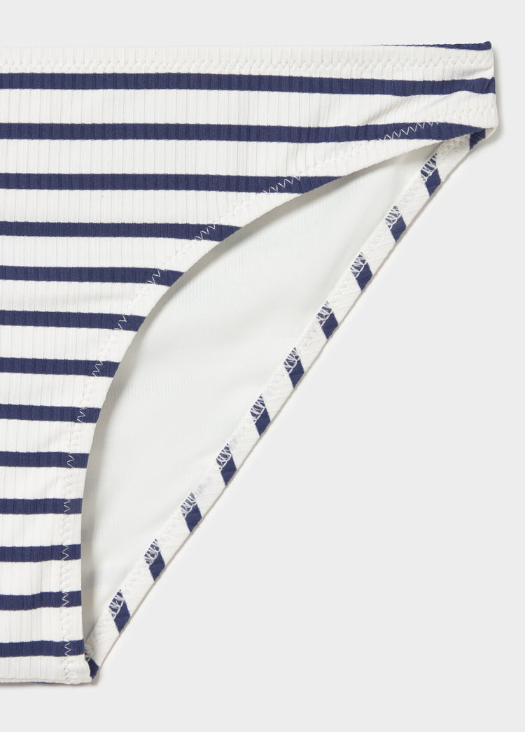 Nautical woven stripe bikini bottoms