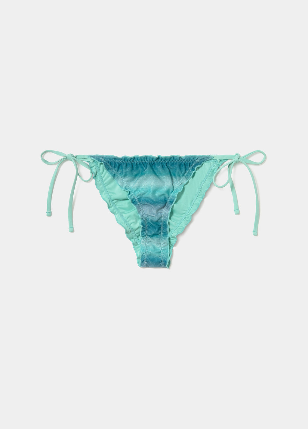 Gradient tied bow bikini bottoms