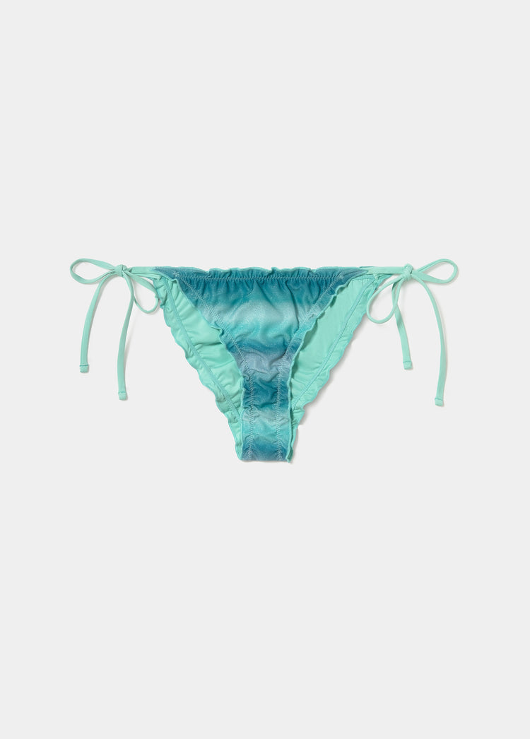 Bikini broekje met degradé en strikjes