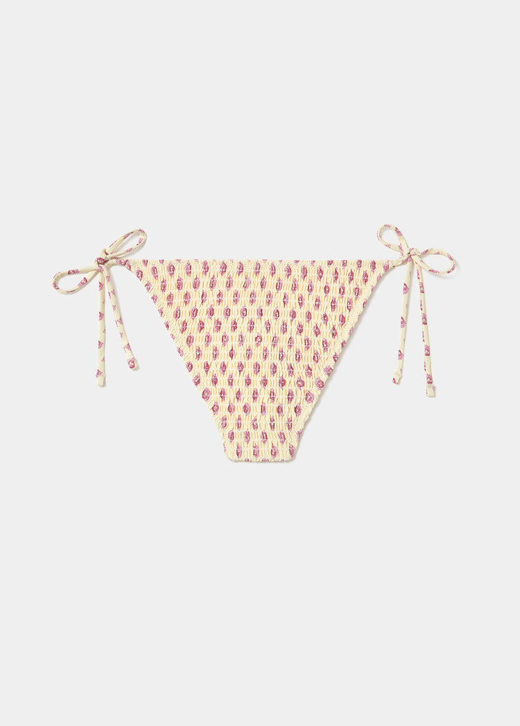 Printed smocked panties