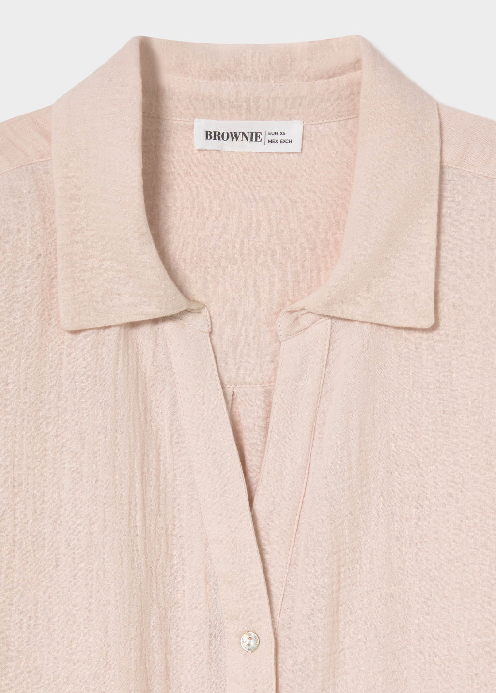 Double-layer V-neck shirt