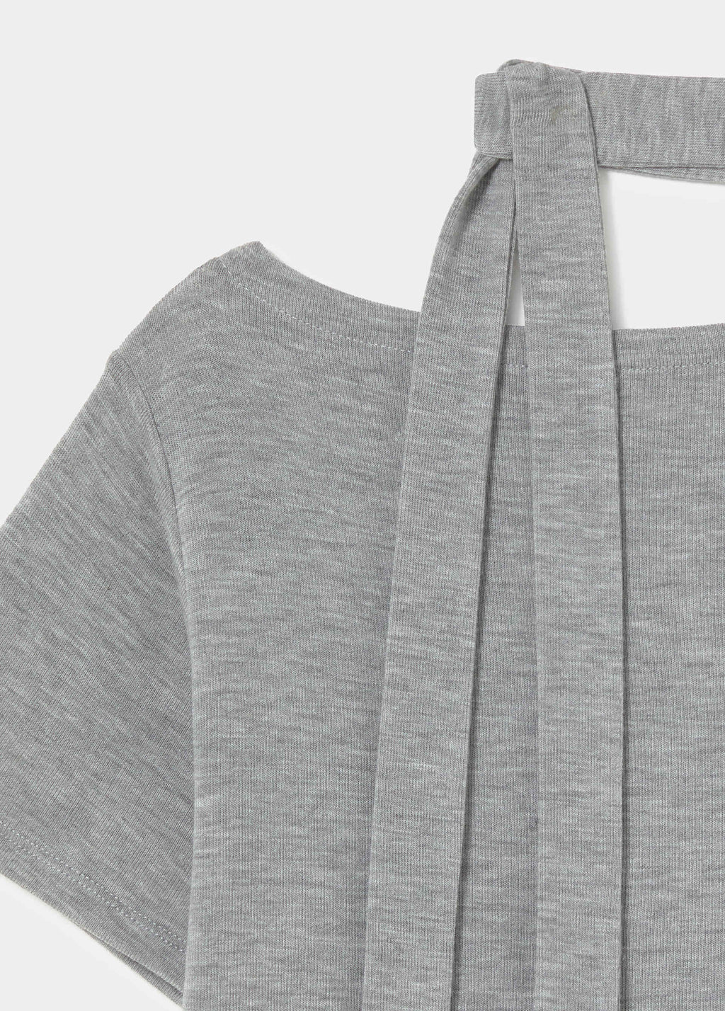 Asymmetric scarf t-shirt