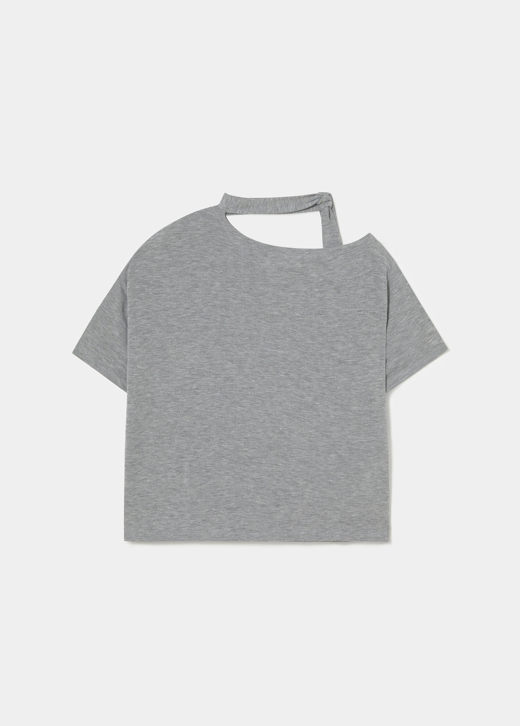 Asymmetric scarf t-shirt