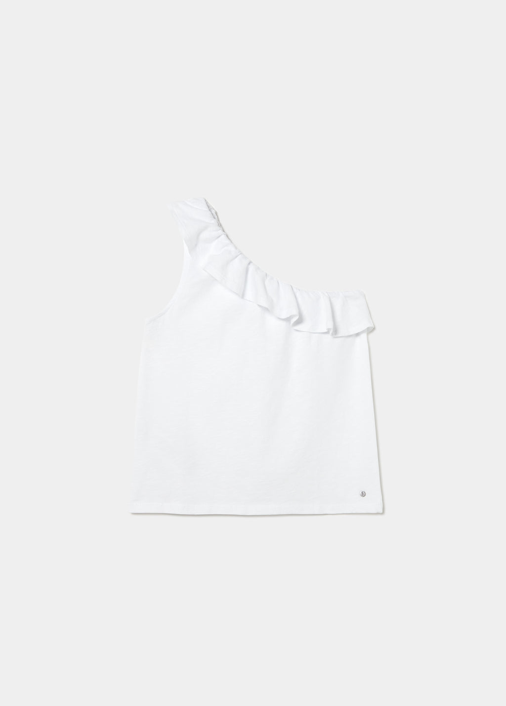 Asymmetrical ruffle t-shirt