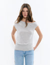 Fitted waist t-shirt