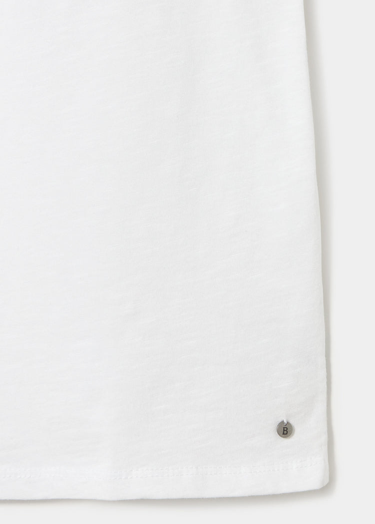 Cotton t-shirt with buttons